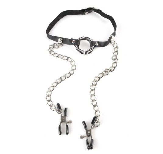 Stymulator-FFWS O-RING GAG W.NIPPLE CLAMPS